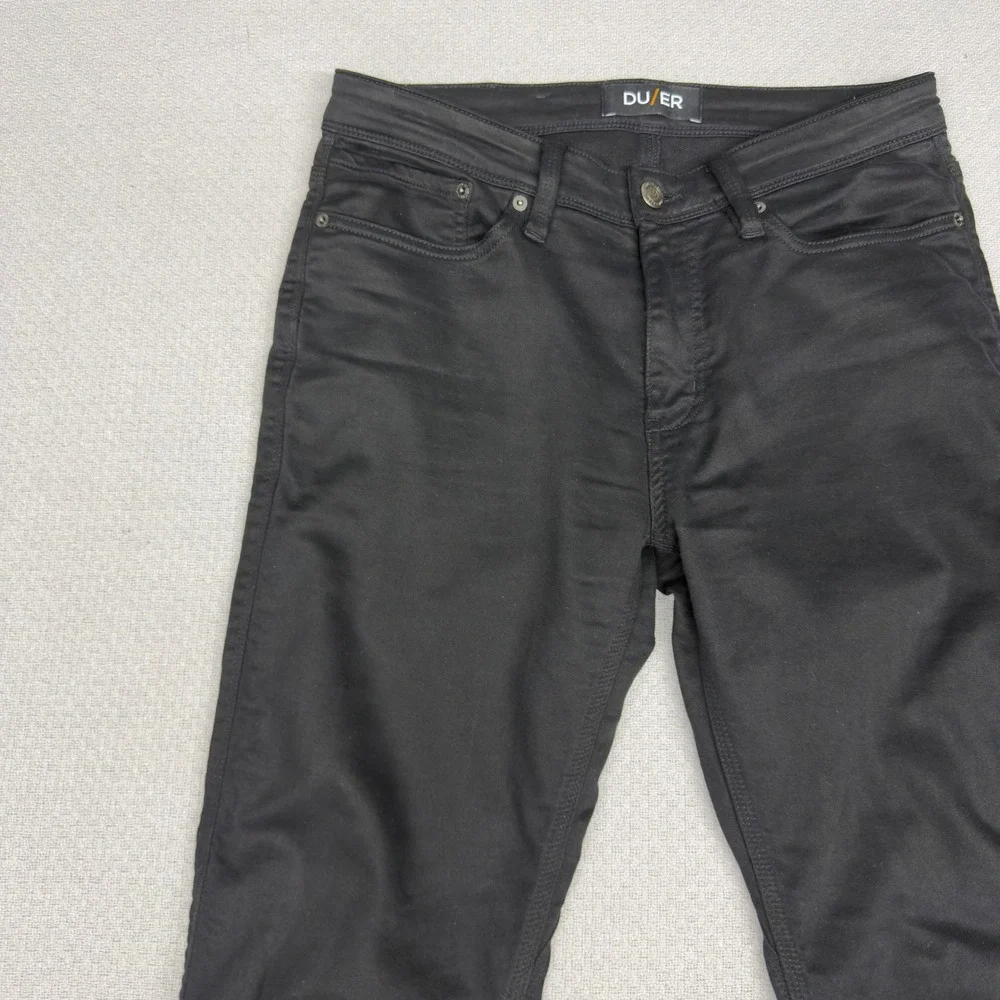 DU/ER N2X Slim Fit Pants Black Mens 31x32 Stretch Tencel Cotton Casual Chino